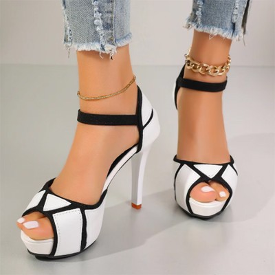 Stylish Summer Peep Toe High Heels Sandals for Women
